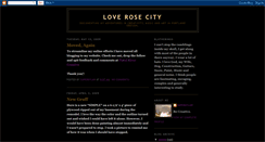 Desktop Screenshot of loverosecity.blogspot.com