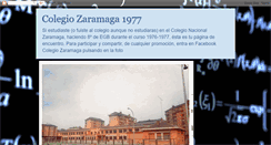 Desktop Screenshot of colegiozaramaga.blogspot.com