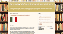 Desktop Screenshot of buscandocidadaniaitaliana.blogspot.com