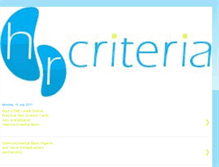 Tablet Screenshot of hrcriteria.blogspot.com