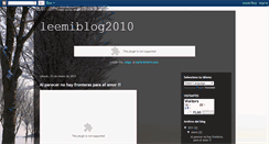 Desktop Screenshot of leemiblog2010.blogspot.com