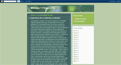 Desktop Screenshot of bioyfislsta.blogspot.com