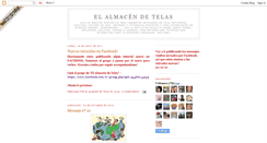 Desktop Screenshot of elalmacendetelas.blogspot.com