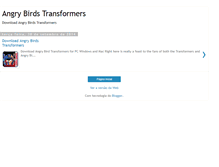 Tablet Screenshot of downloadangrybirdstransformers.blogspot.com