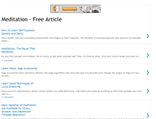 Tablet Screenshot of meditation-article.blogspot.com