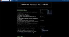Desktop Screenshot of crackingentrances.blogspot.com