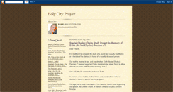 Desktop Screenshot of holycityprayer.blogspot.com