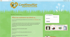 Desktop Screenshot of lovehennahair.blogspot.com