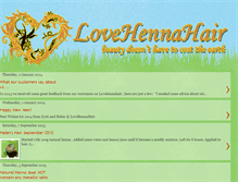 Tablet Screenshot of lovehennahair.blogspot.com