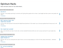 Tablet Screenshot of opinitumhacks.blogspot.com