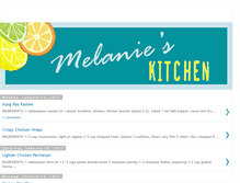 Tablet Screenshot of melanieskitchen.blogspot.com