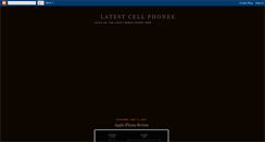 Desktop Screenshot of latest-cellphones.blogspot.com