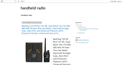 Desktop Screenshot of handheldradioreview.blogspot.com