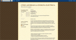 Desktop Screenshot of como-ahorrar-la-energia-electrica.blogspot.com