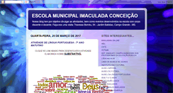 Desktop Screenshot of escolamunicipalimaculadaconceicao.blogspot.com