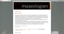 Desktop Screenshot of museologien.blogspot.com