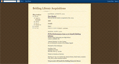 Desktop Screenshot of beldingbooks.blogspot.com