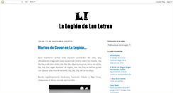 Desktop Screenshot of lalegiondelasletras.blogspot.com