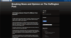 Desktop Screenshot of huffingtonpost786.blogspot.com