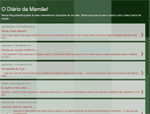 Tablet Screenshot of mamaecomdiario.blogspot.com