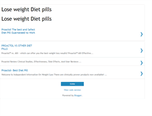 Tablet Screenshot of loseweightdietpills.blogspot.com