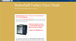 Desktop Screenshot of butterballturkeyfryer.blogspot.com