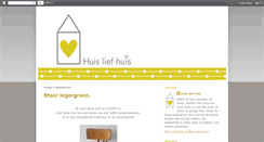 Desktop Screenshot of huisliefhuis.blogspot.com