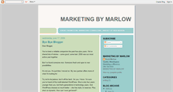 Desktop Screenshot of marketingbymarlow.blogspot.com