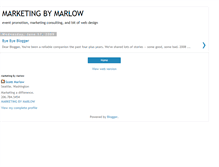 Tablet Screenshot of marketingbymarlow.blogspot.com