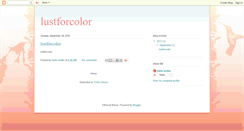 Desktop Screenshot of lustforcolor.blogspot.com