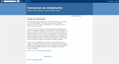 Desktop Screenshot of concursosemandamento.blogspot.com