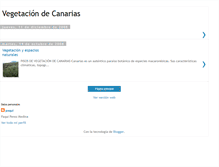 Tablet Screenshot of lavegetaciondecanarias.blogspot.com