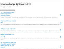 Tablet Screenshot of howtochangeignitionswitch.blogspot.com