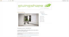 Desktop Screenshot of givingshape.blogspot.com