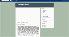Desktop Screenshot of americanfootballx.blogspot.com