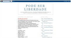 Desktop Screenshot of podeserliberdade.blogspot.com