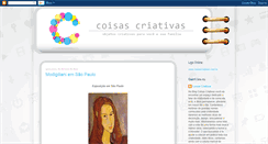 Desktop Screenshot of blogcoisascriativas.blogspot.com