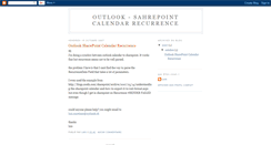 Desktop Screenshot of outlook-sharepoint.blogspot.com