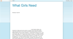 Desktop Screenshot of girlyneeds.blogspot.com