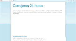 Desktop Screenshot of cerrajeros-24horas.blogspot.com