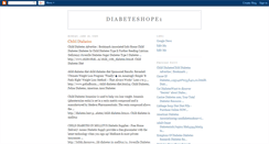 Desktop Screenshot of diabeteshope1.blogspot.com