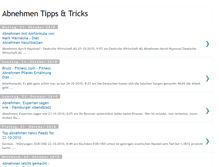 Tablet Screenshot of abnehmentippstricks.blogspot.com