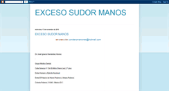Desktop Screenshot of excesosudormanos.blogspot.com