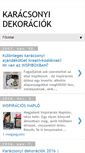 Mobile Screenshot of karacsonyidekoraciok.blogspot.com