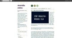 Desktop Screenshot of mondoretro.blogspot.com