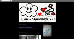 Desktop Screenshot of nuage-capricieux.blogspot.com