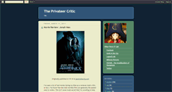 Desktop Screenshot of privateercritic.blogspot.com