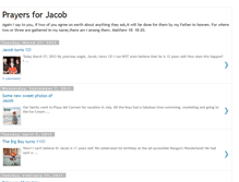 Tablet Screenshot of prayersforjacob.blogspot.com