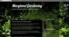 Desktop Screenshot of marylandgardening.blogspot.com