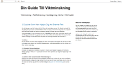 Desktop Screenshot of effektivviktminskning.blogspot.com